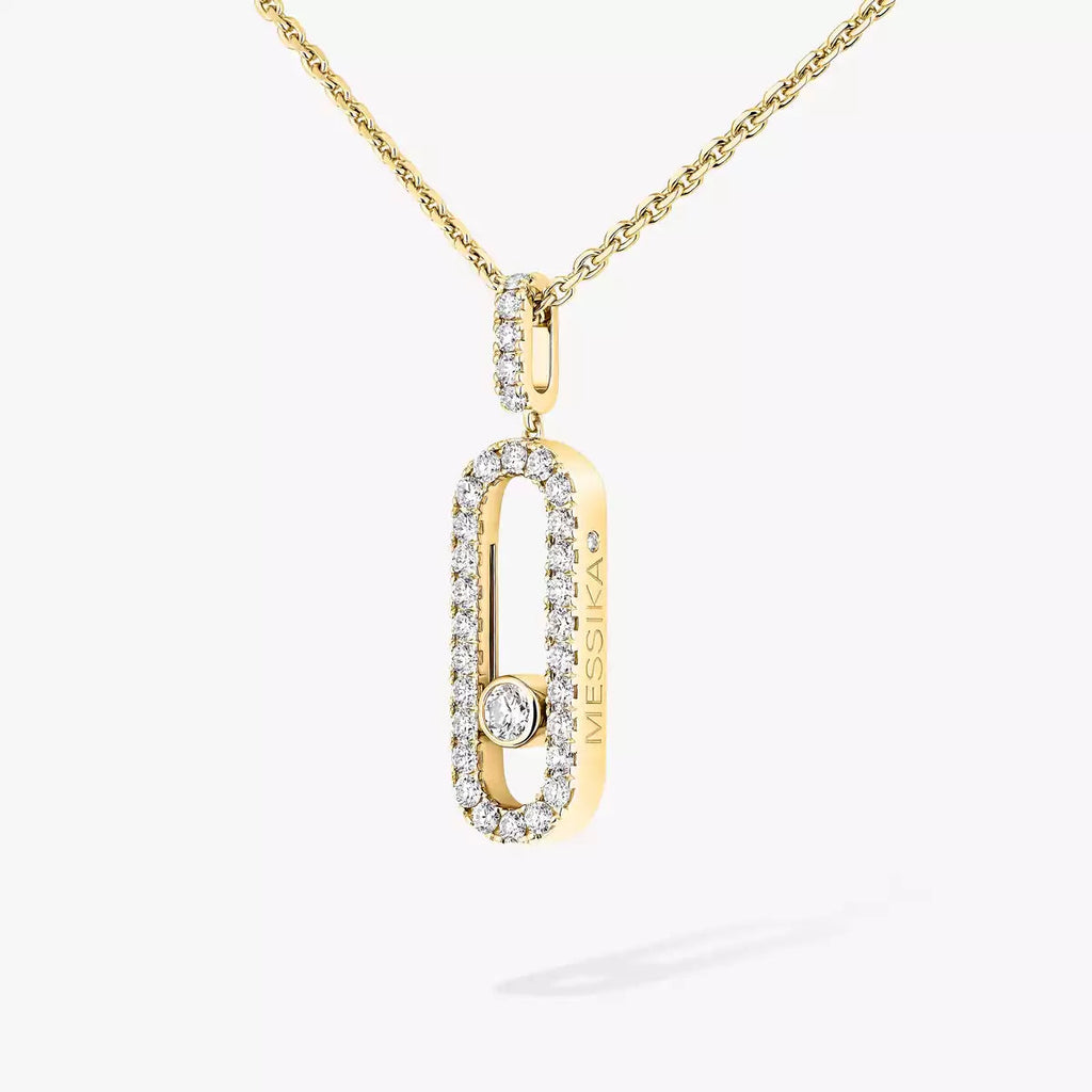 [Loco jewelrys]Move Uno Diamond Necklace in Rose Gold