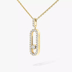 [Loco jewelrys]Move Uno Diamond Necklace in Rose Gold