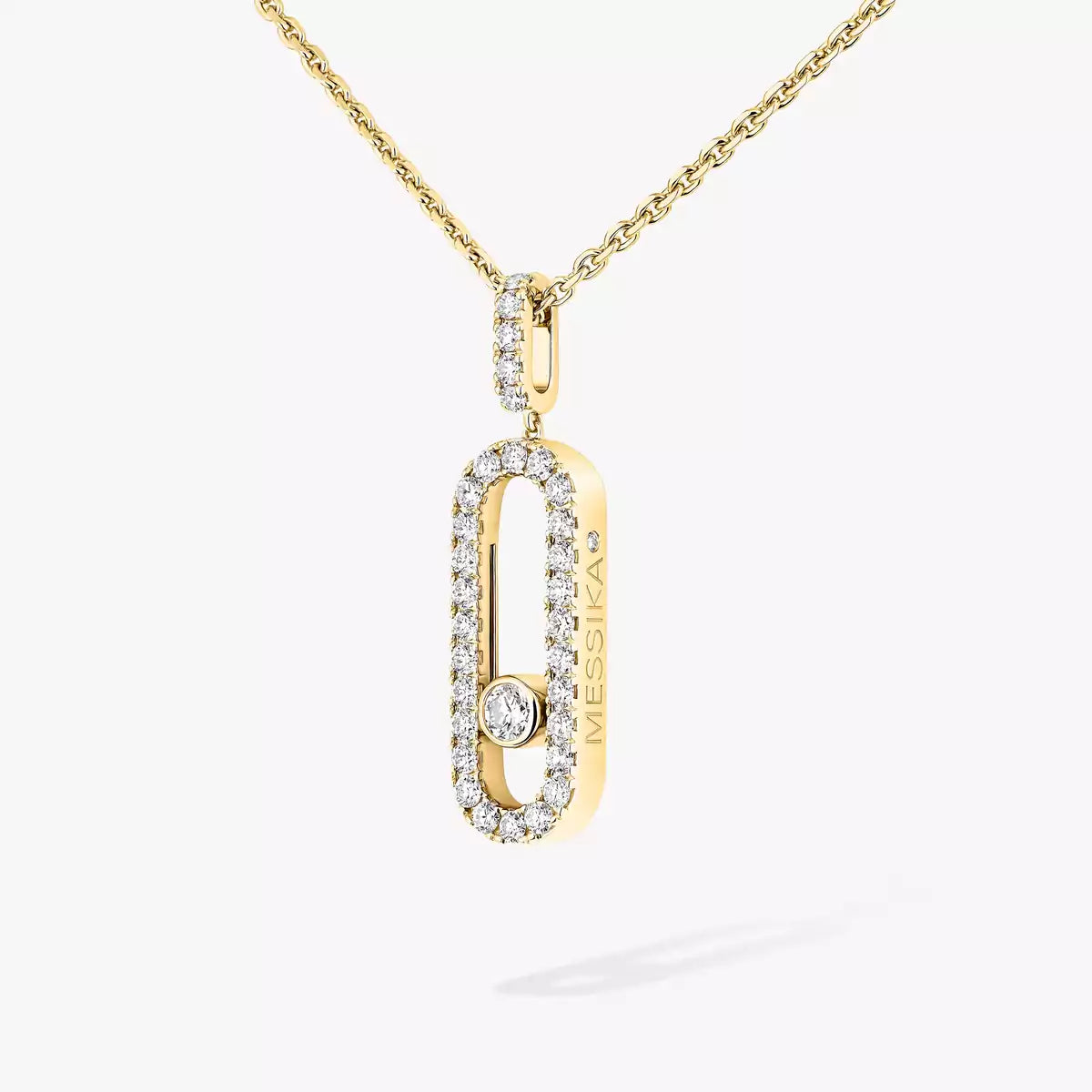[Loco jewelrys]Move Uno Diamond Necklace in Rose Gold