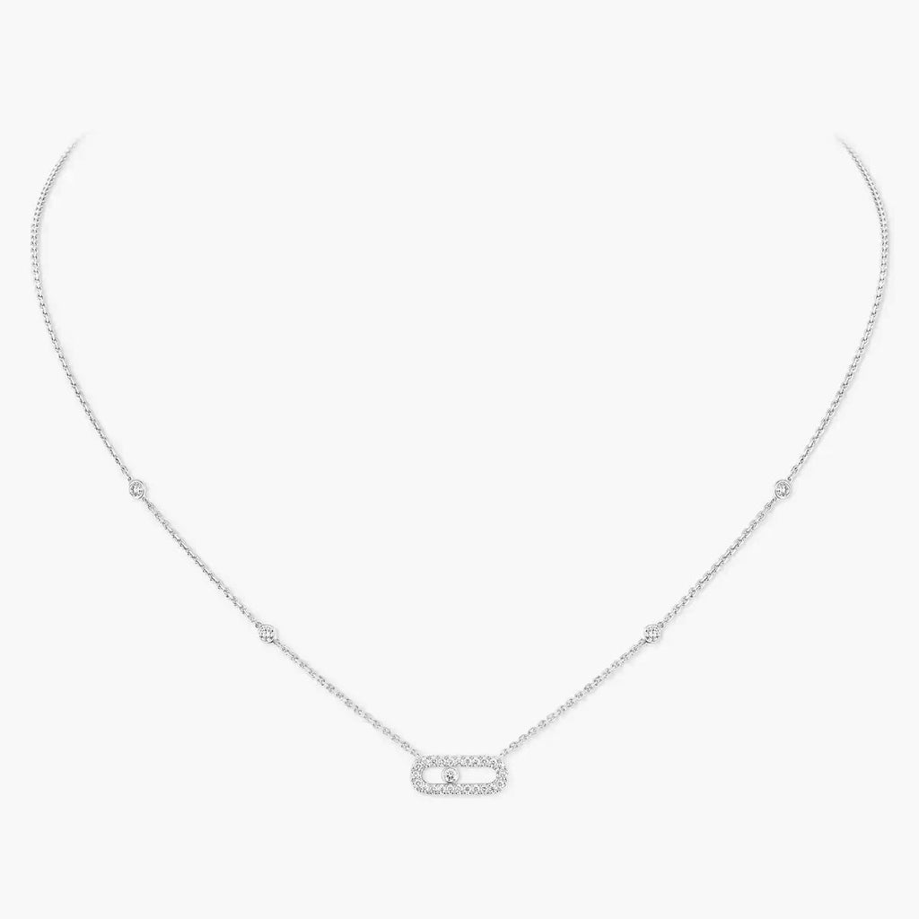 [Loco jewelrys]Diamond Necklace Move Uno