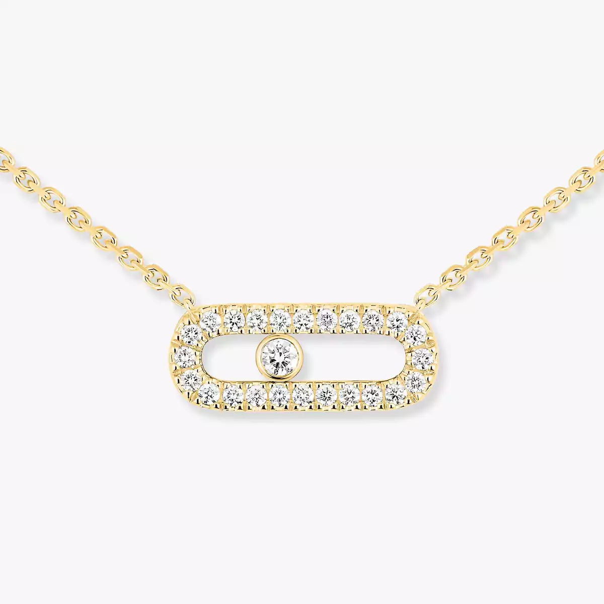 [Loco jewelrys]Diamond Necklace Move Uno