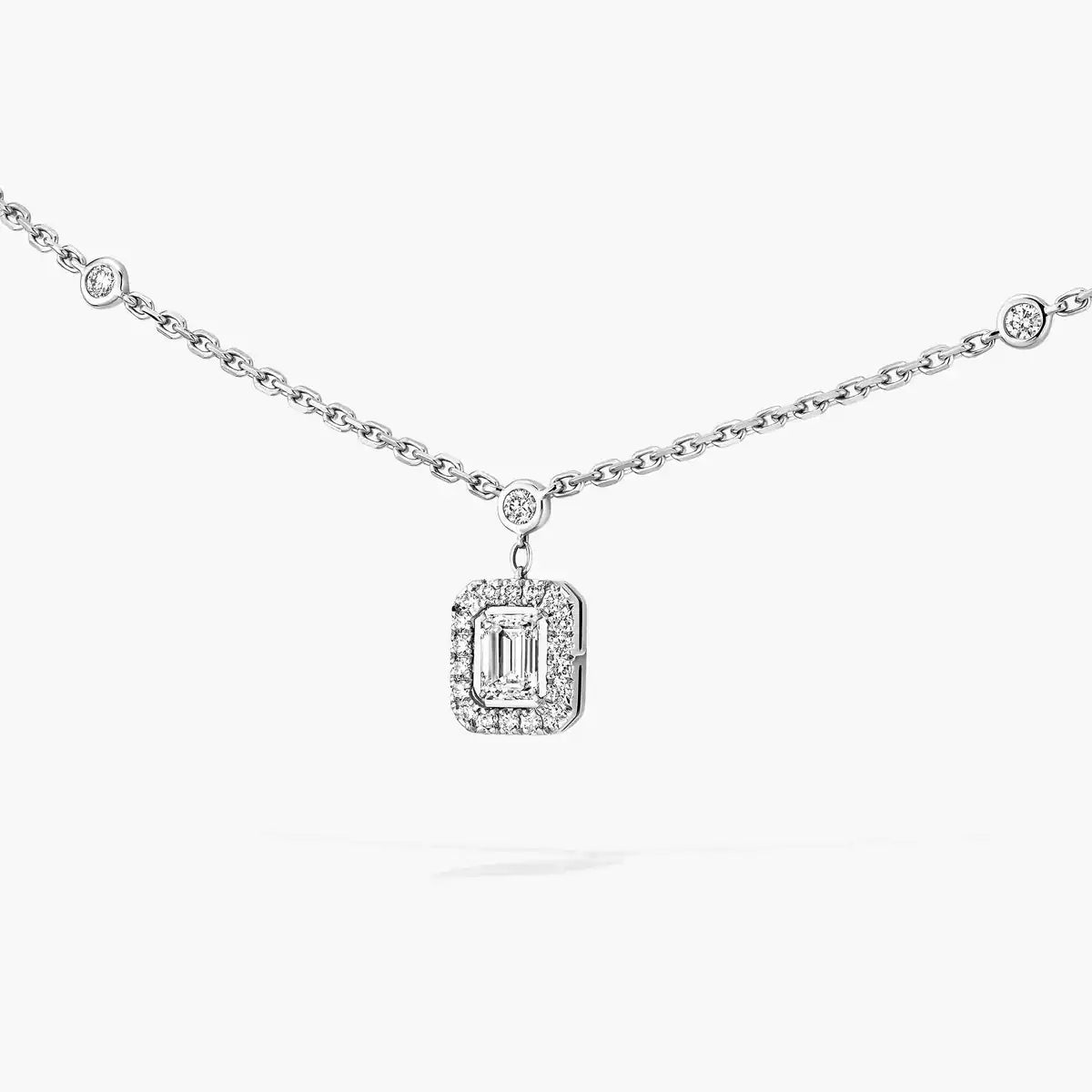 [Loco jewelrys]My Twin Diamond Necklace in Silver