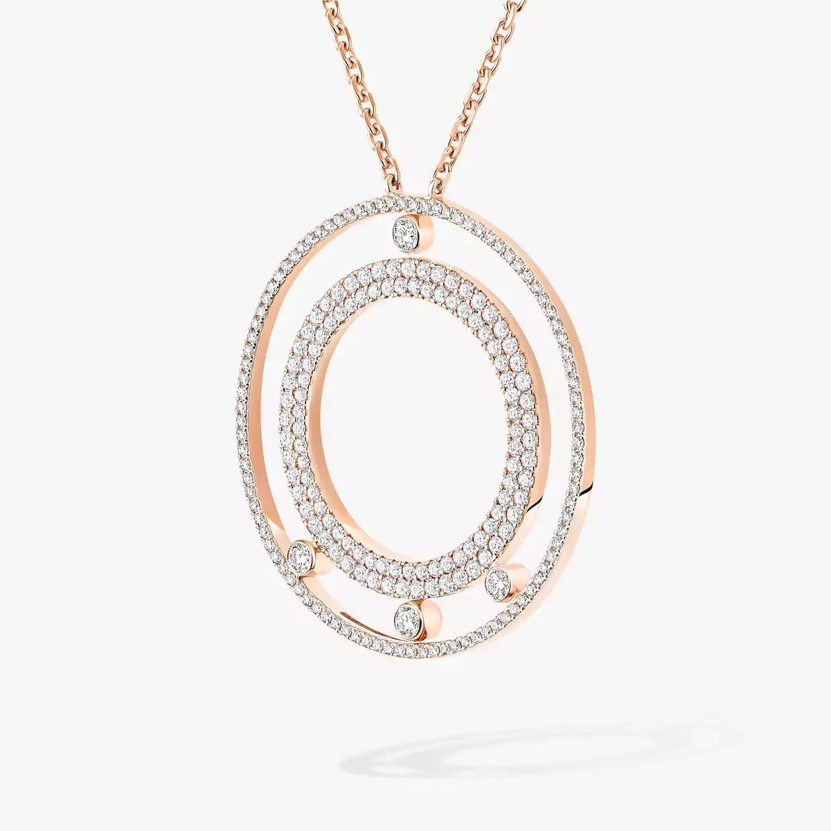 [Loco jewelrys]Move Romane Long Pave_-Set Diamond Necklace