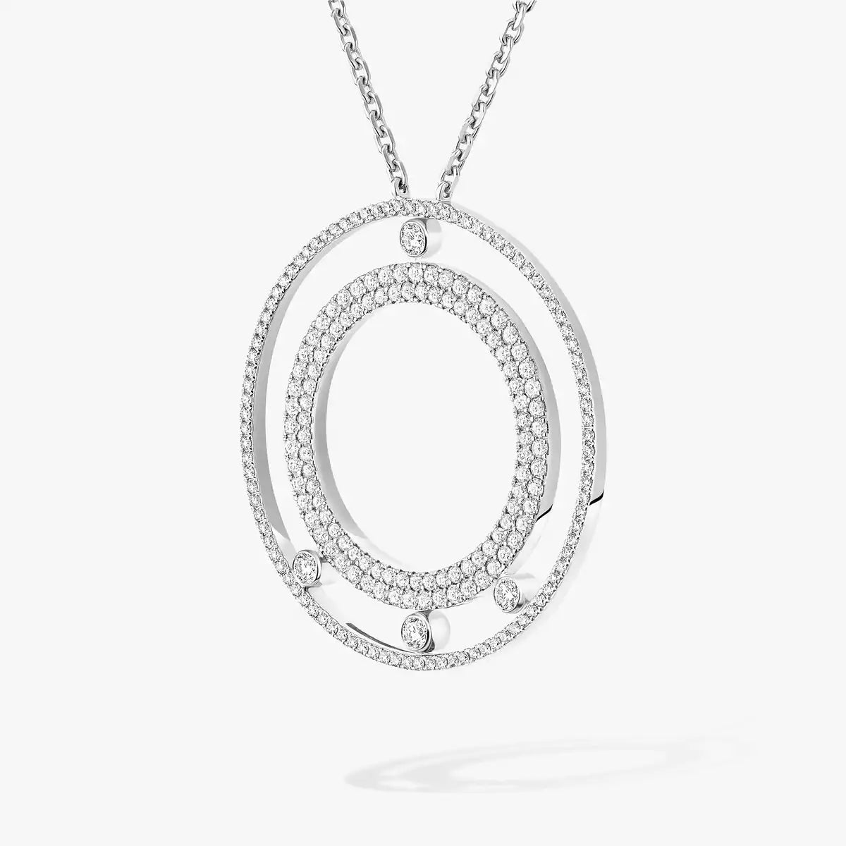 [Loco jewelrys]Move Romane Long Pave_-Set Diamond Necklace