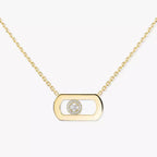 [Loco jewelrys]So Move Diamond Necklace in Gold