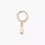 [Loco jewelrys]Move Uno Single Diamond Hoop Earring