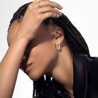 [Loco jewelrys]So Move Diamond Earrings in Yellow Gold
