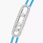 [Loco jewelrys]Messika Care(s) pink cord pavé bracelet