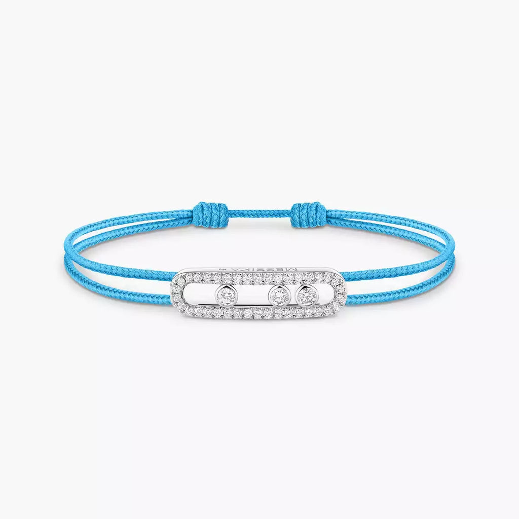 [Loco jewelrys]Messika Care(s) pink cord pavé bracelet