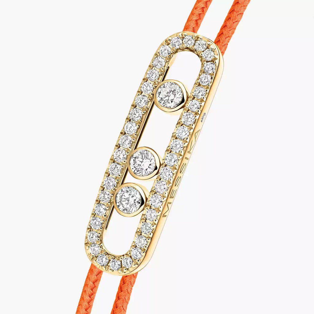 [Loco jewelrys]Messika Care(s) pink cord pavé bracelet