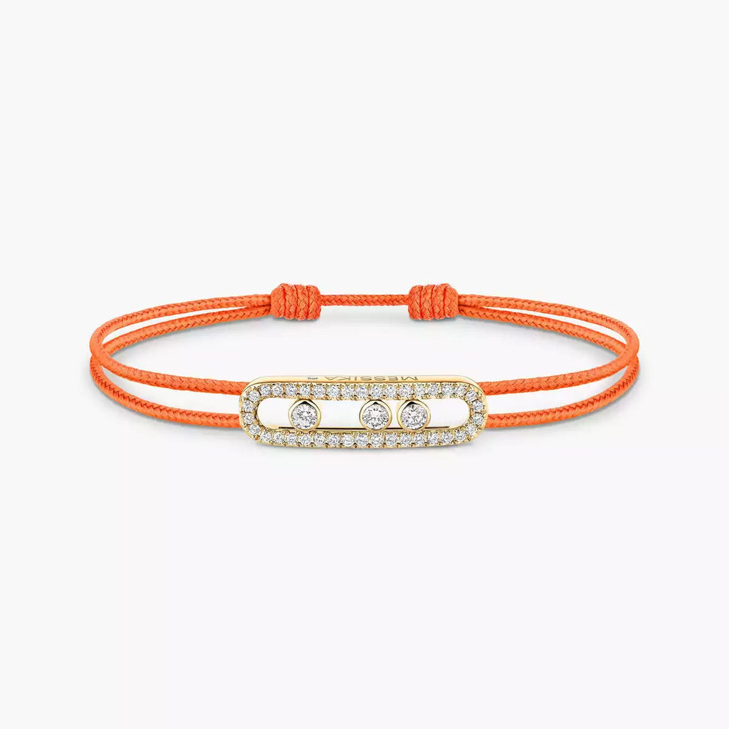 [Loco jewelrys]Messika Care(s) pink cord pavé bracelet