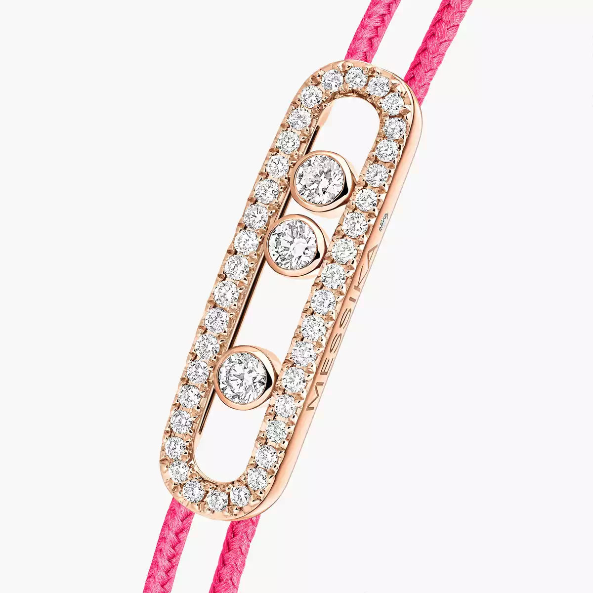 [Loco jewelrys]Messika Care(s) pink cord pavé bracelet