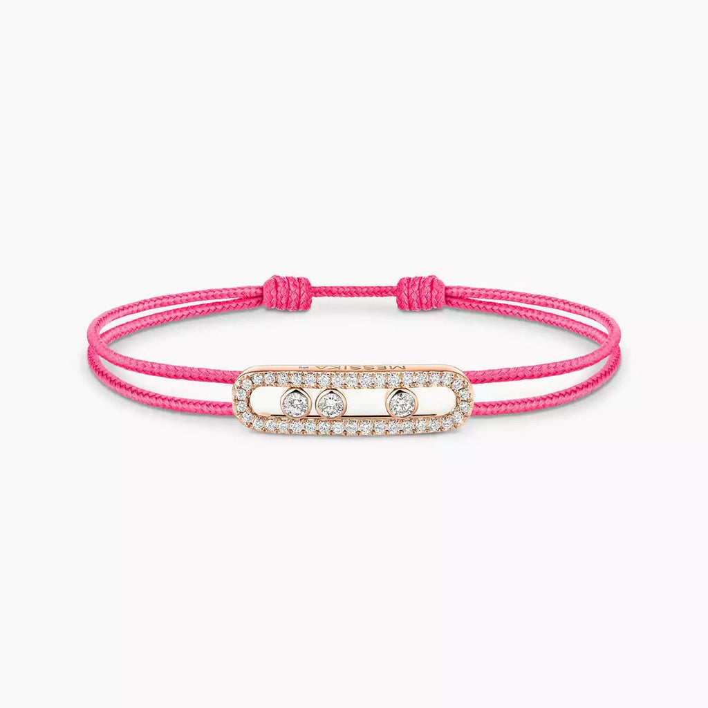 [Loco jewelrys]Messika Care(s) pink cord pavé bracelet