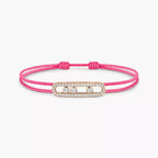 [Loco jewelrys]Messika Care(s) pink cord pavé bracelet