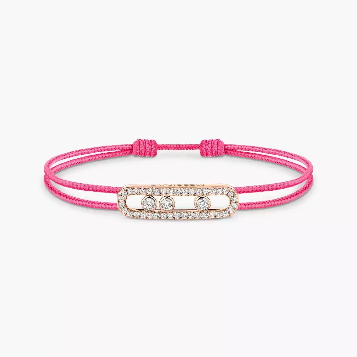 [Loco jewelrys]Messika Care(s) pink cord pavé bracelet