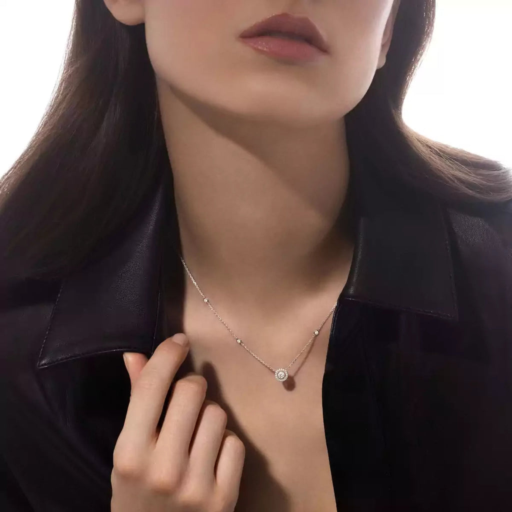 [Loco jewelrys]Diamond Necklace 0,20ct Brilliant Shape Joy