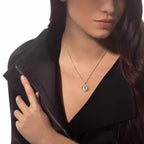 [Loco jewelrys]Lucky Move Diamond Necklace in Rose Gold and White Mother-of-Pearl