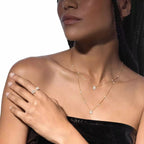 [Loco jewelrys]Diamond Necklace My Twin 2 Rows
