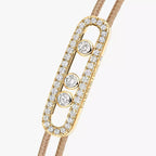 [Loco jewelrys]Messika Care(s) pink cord pavé bracelet