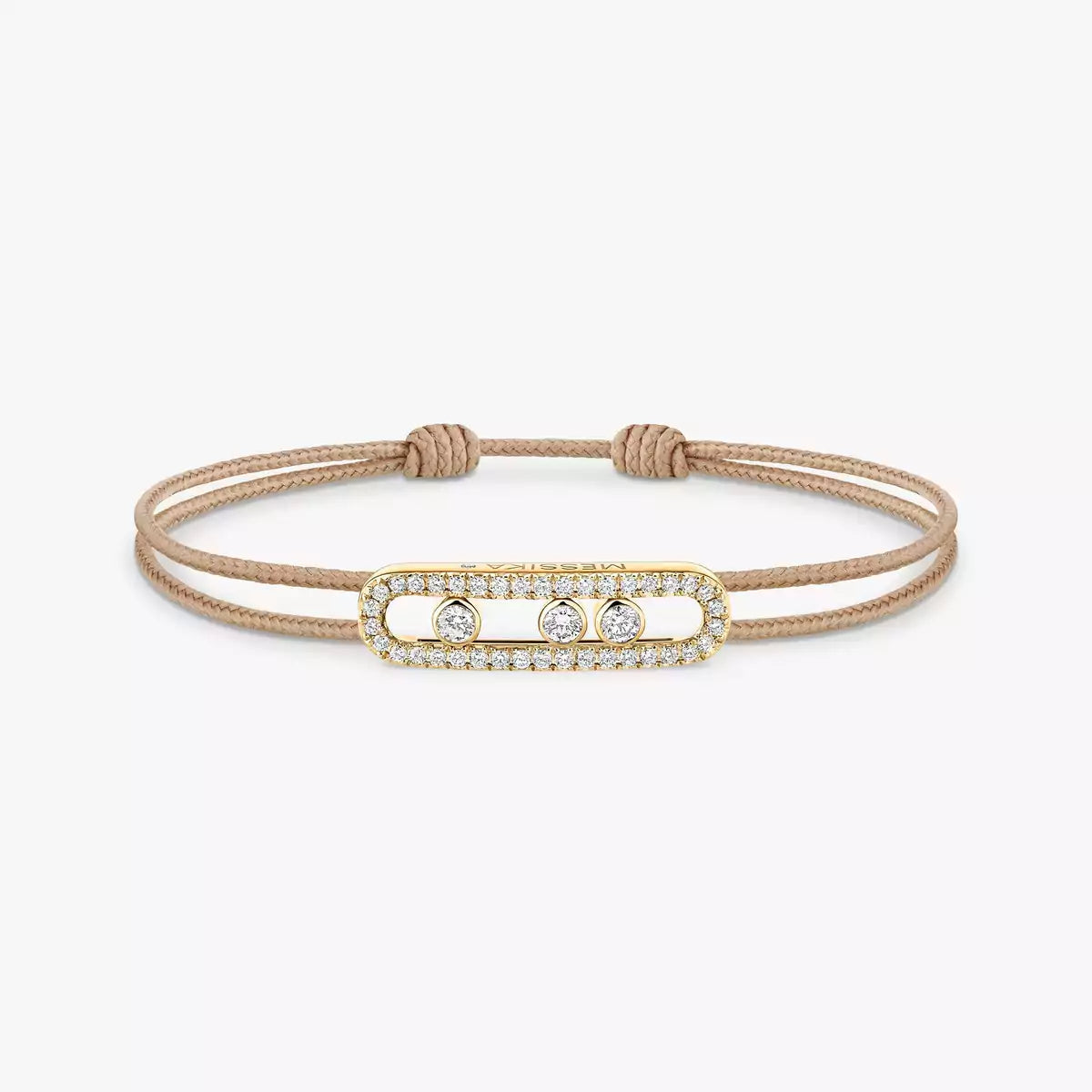 [Loco jewelrys]Messika Care(s) pink cord pavé bracelet