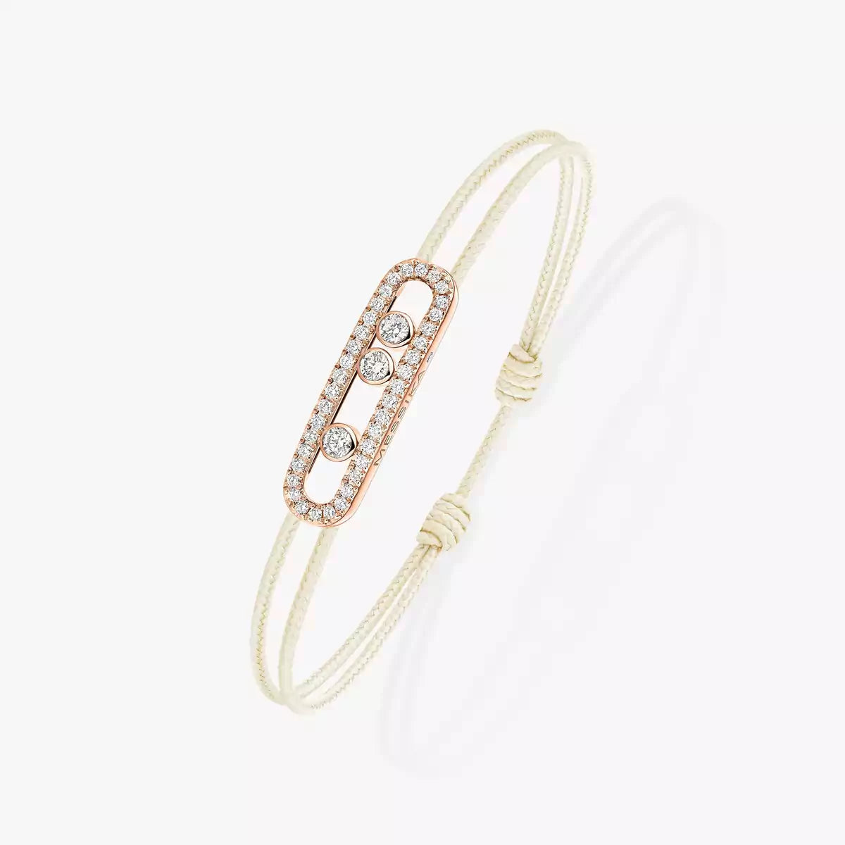 [Loco jewelrys]Messika Care(s) pink cord pavé bracelet