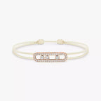 [Loco jewelrys]Messika Care(s) pink cord pavé bracelet