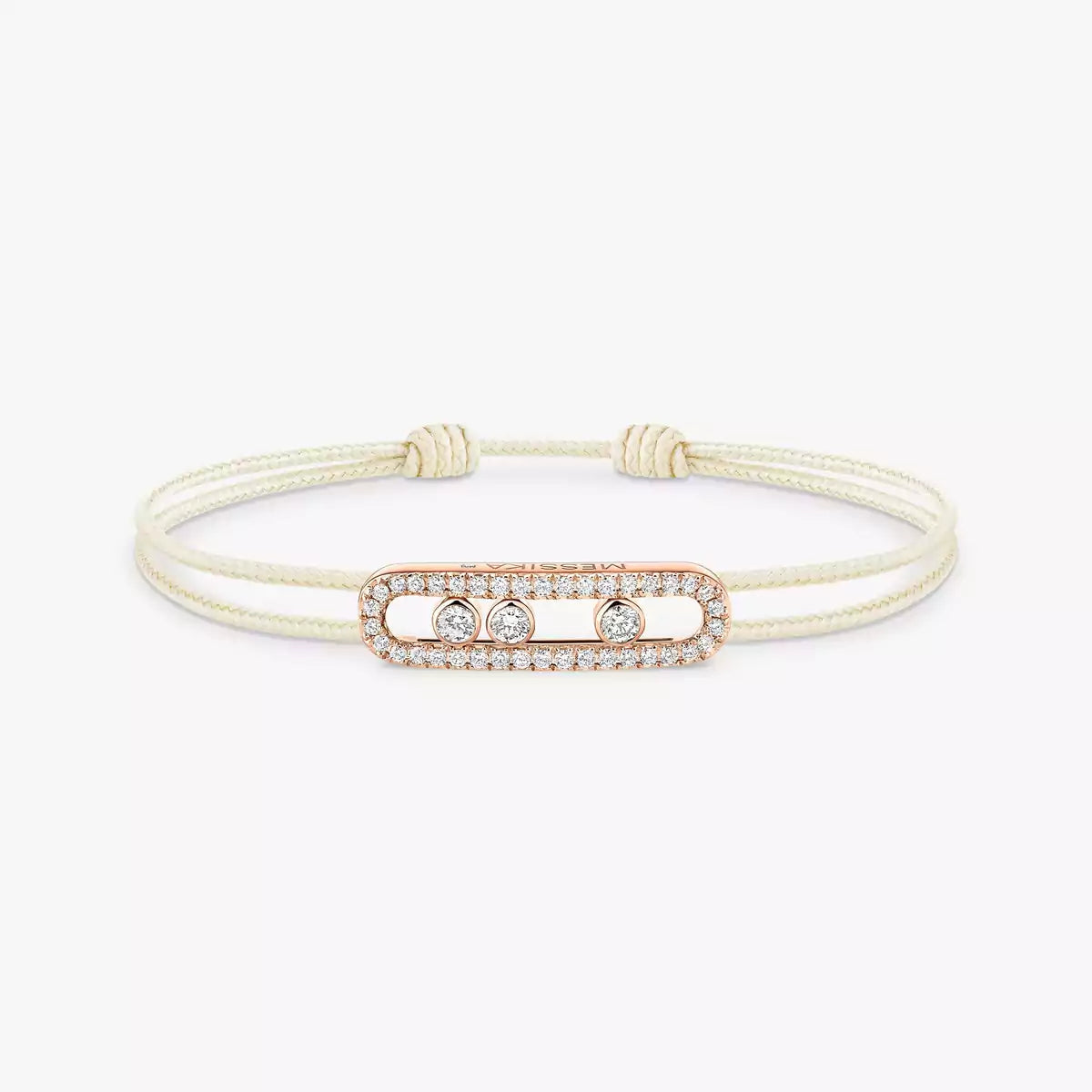 [Loco jewelrys]Messika Care(s) pink cord pavé bracelet