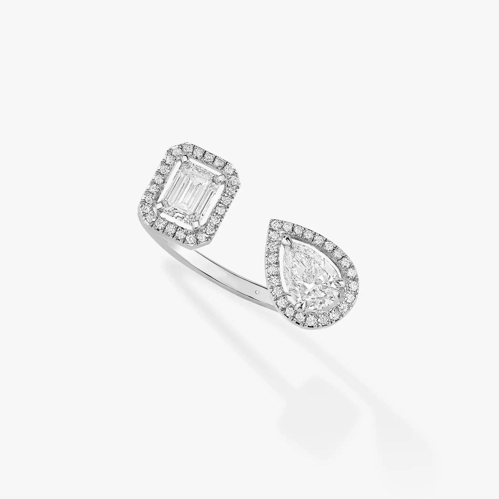 [Loco jewelrys]MY TWIN TOI & MOI SILVER DIAMOND RING