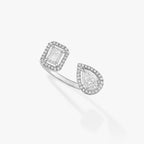 [Loco jewelrys]MY TWIN TOI & MOI SILVER DIAMOND RING