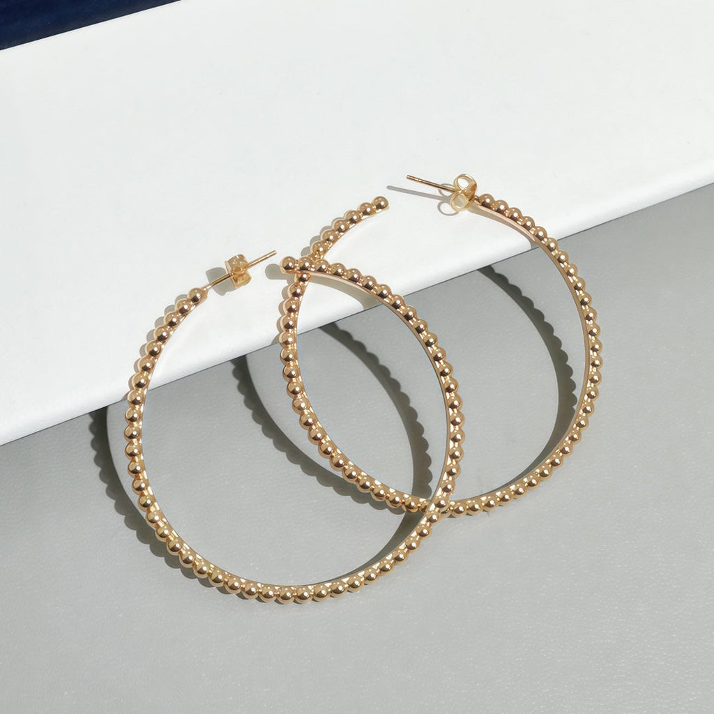 [Loco ]  SMOOTH BEAD STUD EARRINGS