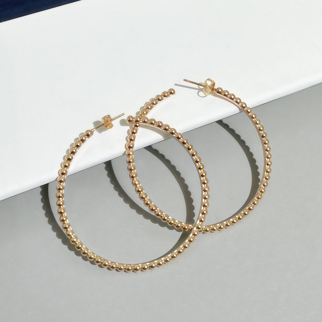 [Loco ]  SMOOTH BEAD STUD EARRINGS