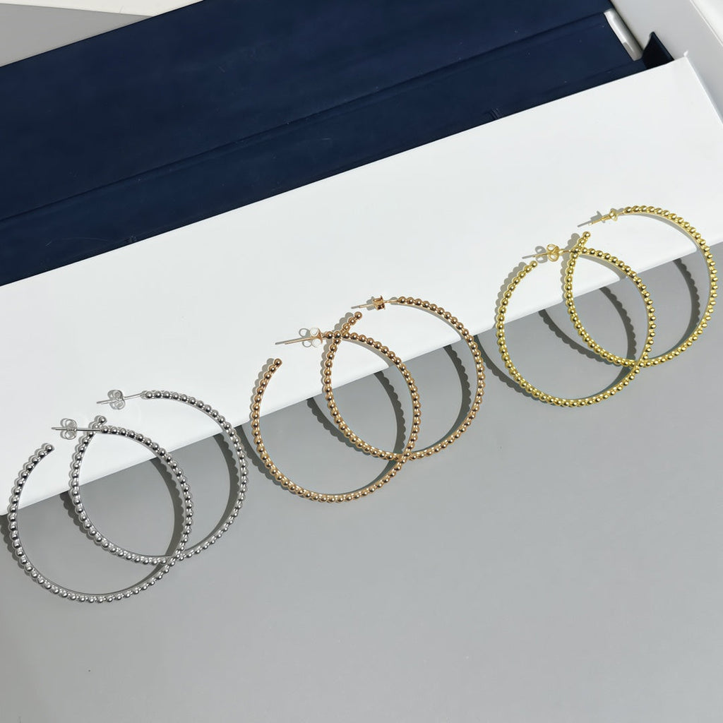 [Loco ]  SMOOTH BEAD STUD EARRINGS
