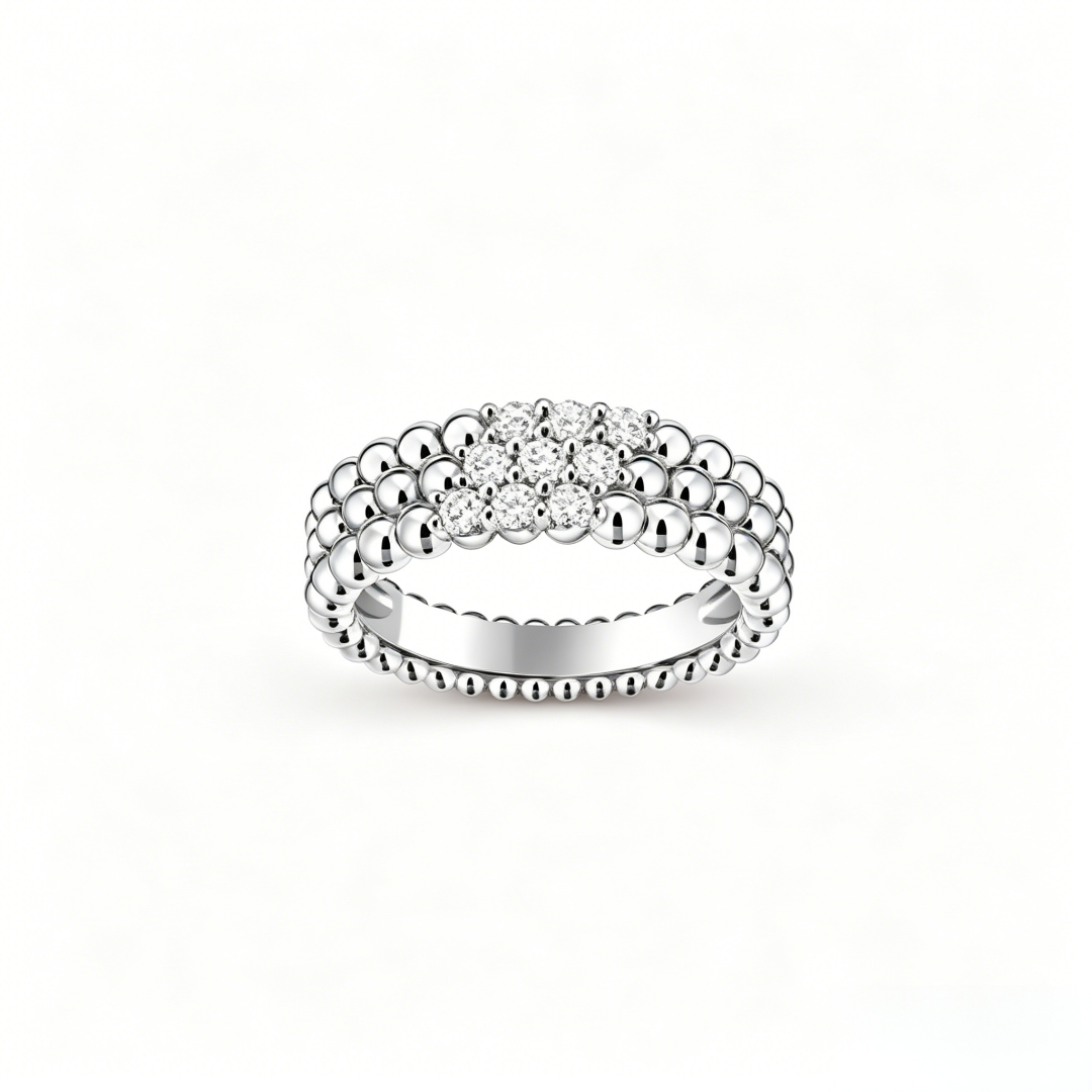[Loco ]  THREE-ROW DIAMOND RING