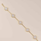 [Loco ]New CLOVER WHITE PEARL MOP 5 MOTIF BRACELET COLLECTION