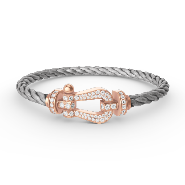Loco FORCE LARGE HORSESHOE FULL DIAMOND BRACELET ROSE GOLD