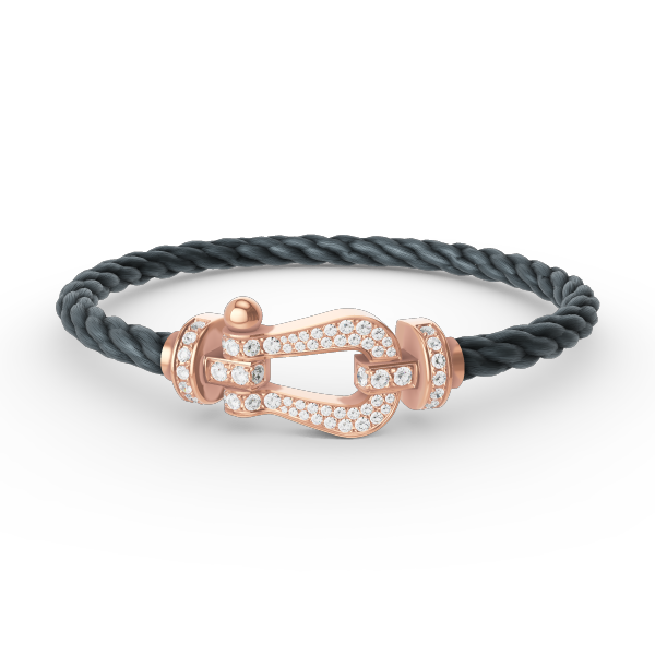 Loco FORCE LARGE HORSESHOE FULL DIAMOND BRACELET ROSE GOLD