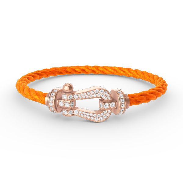 Loco FORCE LARGE HORSESHOE FULL DIAMOND BRACELET ROSE GOLD