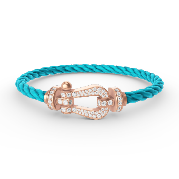 Loco FORCE LARGE HORSESHOE FULL DIAMOND BRACELET ROSE GOLD