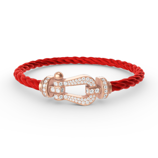 Loco FORCE LARGE HORSESHOE FULL DIAMOND BRACELET ROSE GOLD