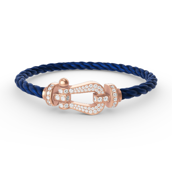 Loco FORCE LARGE HORSESHOE FULL DIAMOND BRACELET ROSE GOLD