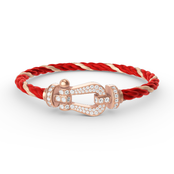 Loco FORCE LARGE HORSESHOE FULL DIAMOND BRACELET ROSE GOLD