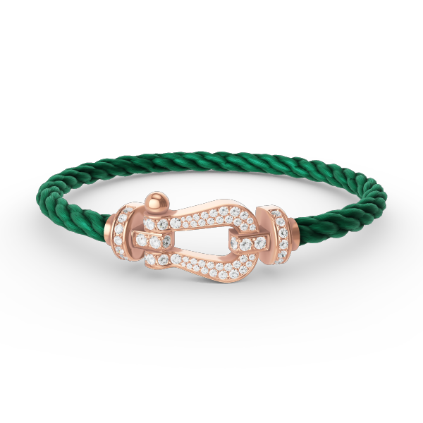 Loco FORCE LARGE HORSESHOE FULL DIAMOND BRACELET ROSE GOLD