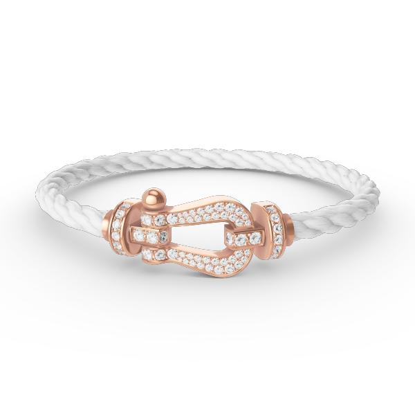 Loco FORCE LARGE HORSESHOE FULL DIAMOND BRACELET ROSE GOLD