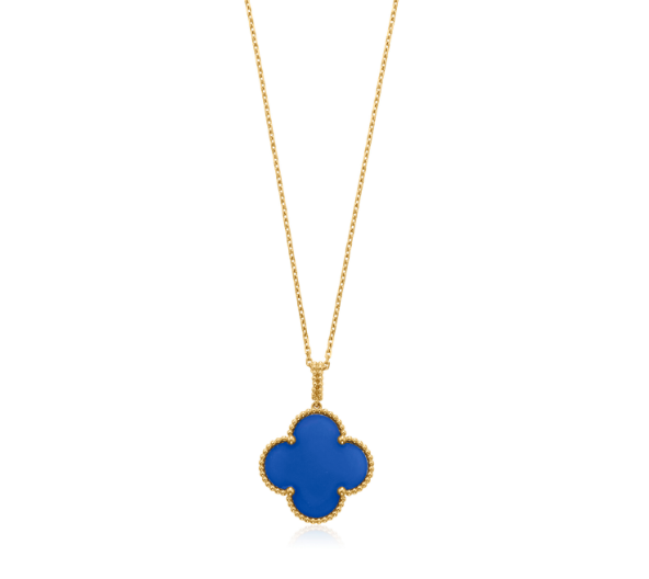 Loco CLOVER 25MM NECKLACE TURQUOISE ROSE GOLD