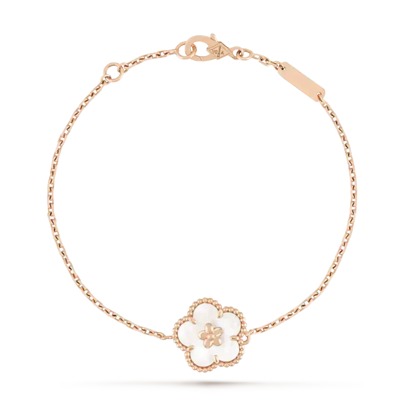 Loco LUCKY WHITE MOP PLUM BLOSSOM  BRACELET