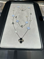 [Loco ] 25 NEW CLOVER 15 MOTIFS PURPLE CHALCEDONY