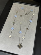 [Loco ] 25 NEW CLOVER 15 MOTIFS PURPLE CHALCEDONY