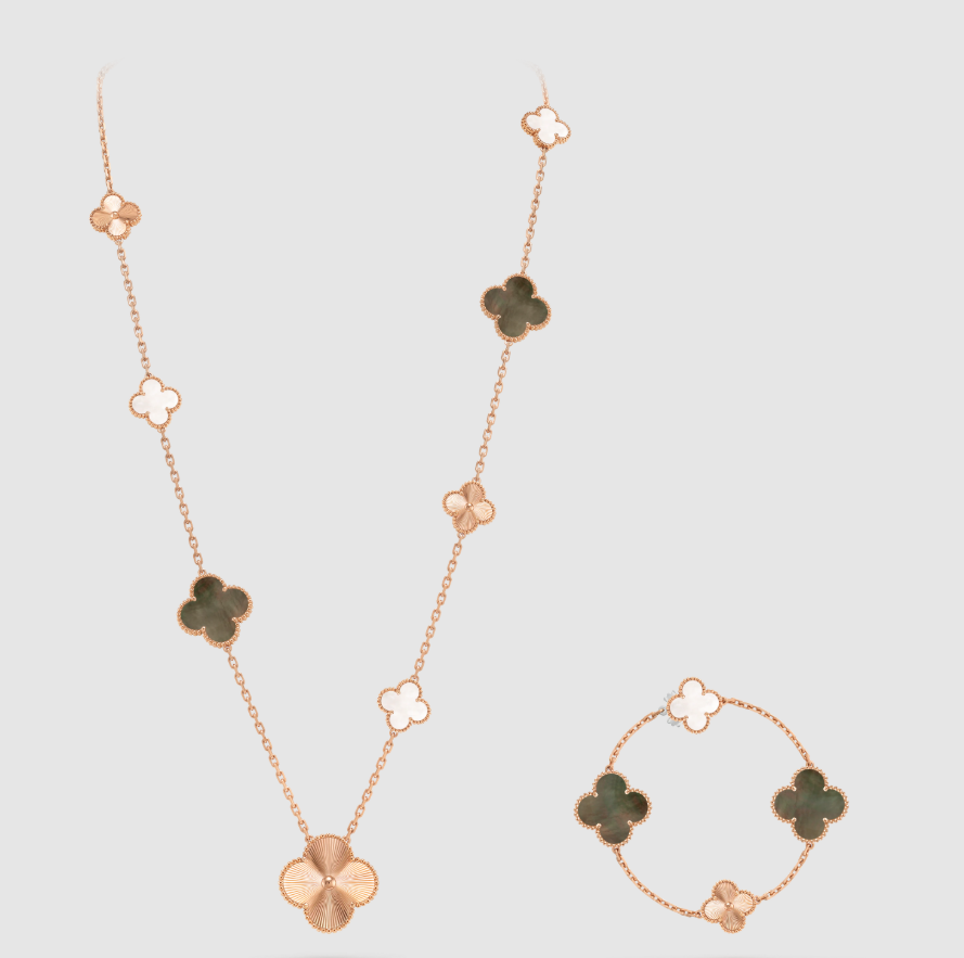 [Loco ] 25 NEW CLOVER 15 MOTIFS GRAY MOTHER-OF-PEARL