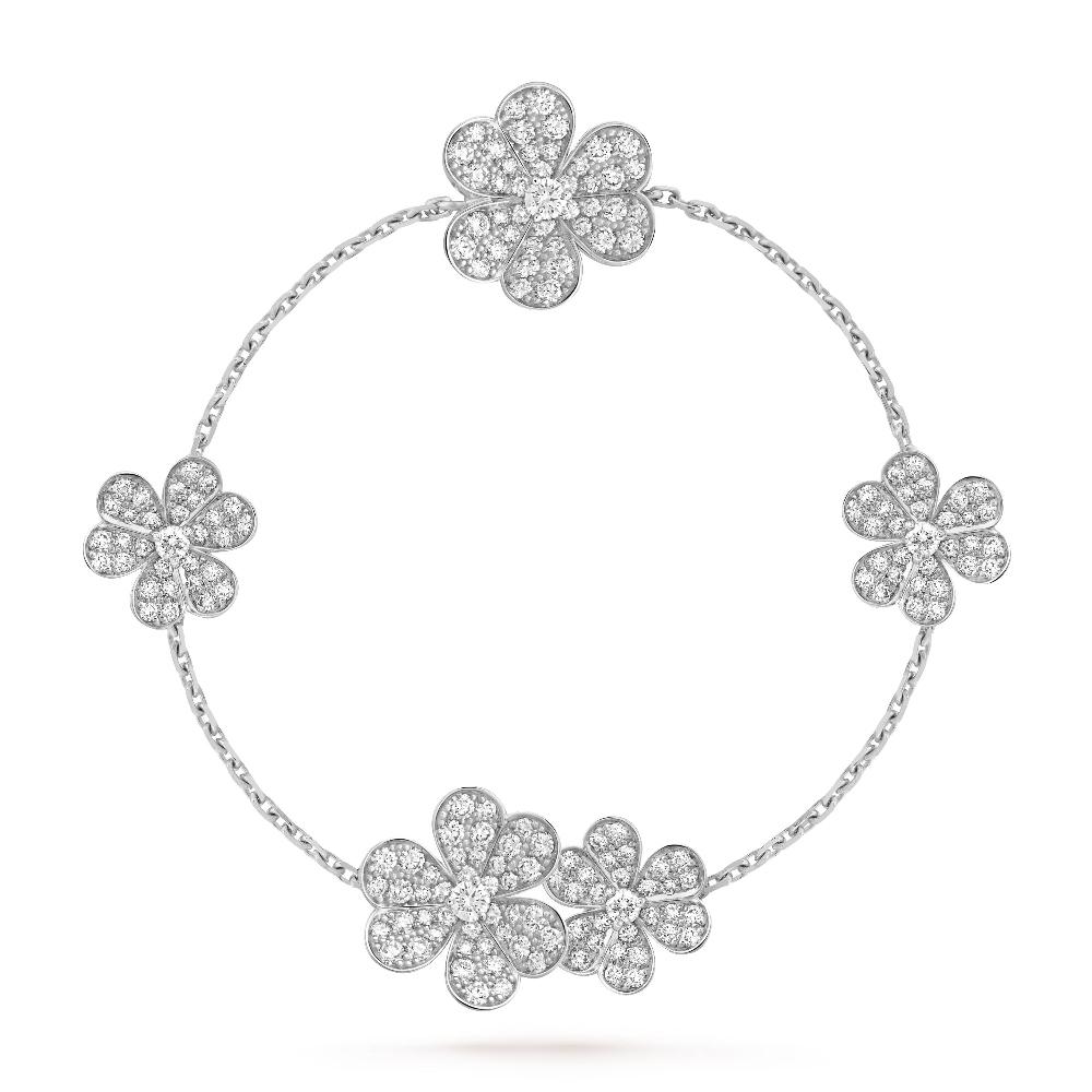 Loco FRIVOLE SILVER 5 FLOWERS BRACELET