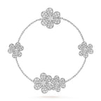 Loco FRIVOLE SILVER 5 FLOWERS BRACELET